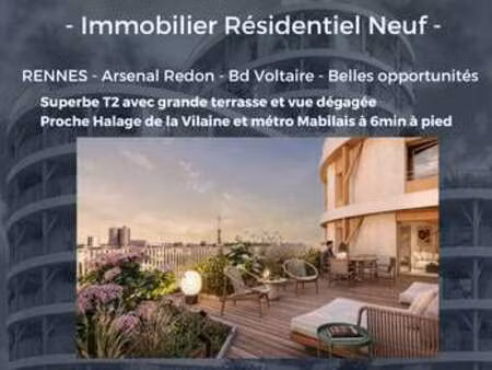 vente appartement 2 pièces à rennes (35000) : à vendre 2 pièces / 42m² rennes