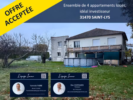 achat immeuble 321m² st lys 31470