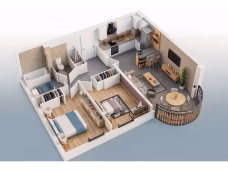 achat appartement 3 pièces 66m² abondance 74360