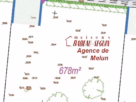 vente terrain 678 m² à boissettes (77350)  210 000 €