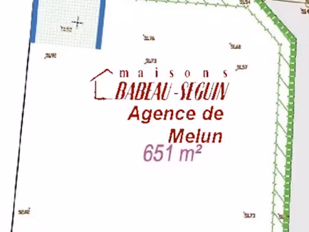 vente terrain 651 m² à boissettes (77350)  210 000 €