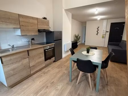 duplex 2 pièces meublé lumineux avec grand séjour à bethoncourt