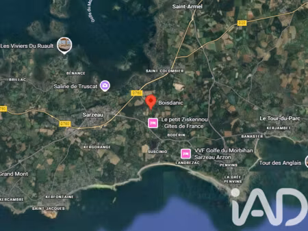 vente terrain à sarzeau (56370) : à vendre / 1032m² sarzeau