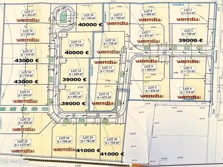 terrains viabilisés tourriers