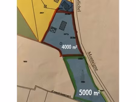 terrain à vendre louchats 2 lots non constructible