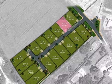 terrain viabilisé 463 m² – meursac (17120)