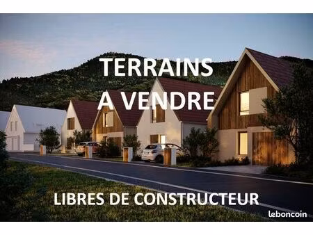 terrains viabilisés  prêts-à-construire