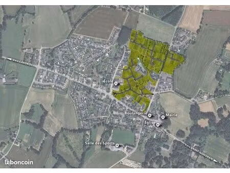 terrain 135 m² la chapelle chaussee