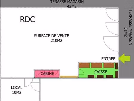 local commercial à vendre