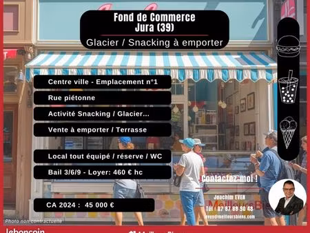 commerce glacier  snack 41 m²