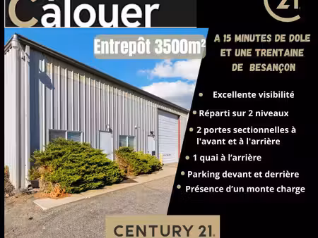 entrepôt 2500 m² dole