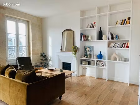direct proprietaire : charmant t2 de 52 m² rénové – dernier étage cours d’albret bordeaux/