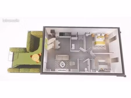 appartement 3 pièces 60 m²