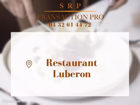 fonds de commerce restaurant apt