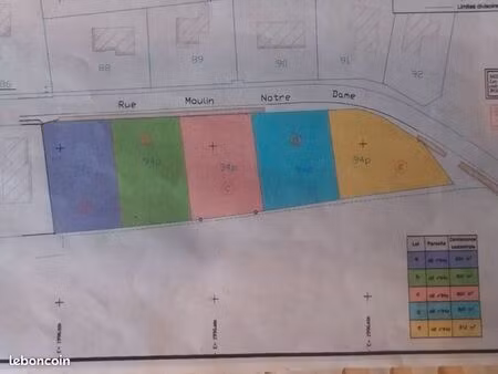 terrain 800 m² menoncourt