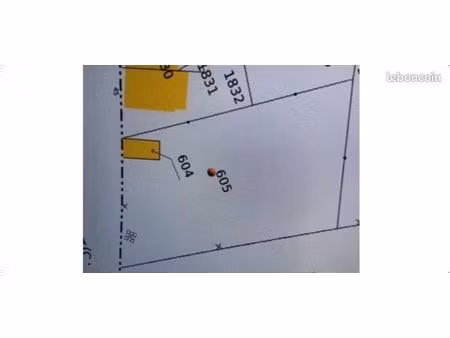 vente : terrain de 1427 m² sars poteries