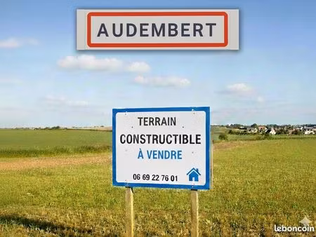 terrain 1 235 m² audembert