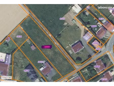 terrain 1250 m² houtkerque