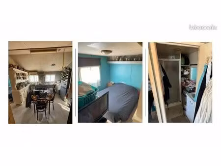 mobile home 23 m² + véranda – 2 chambres – camping de viarmes