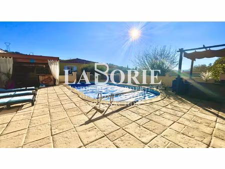 vallée de la cèze- maison plain-pied t4 94 m2- piscine et ga