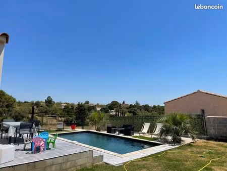 location meublée – maison contemporaine avec piscine