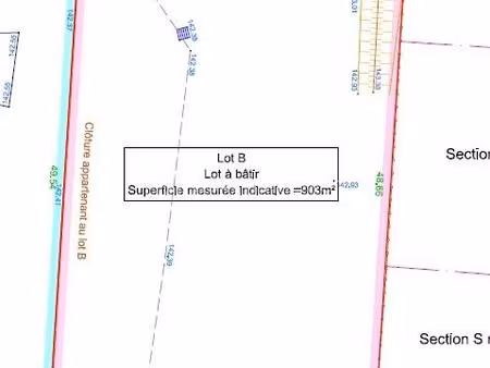 terrain de 903 m² à etampes