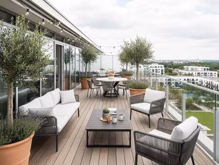 t3 lumineux avec balcon  grande terrasse et parking à saint-ouen – secteur urbain en renou
