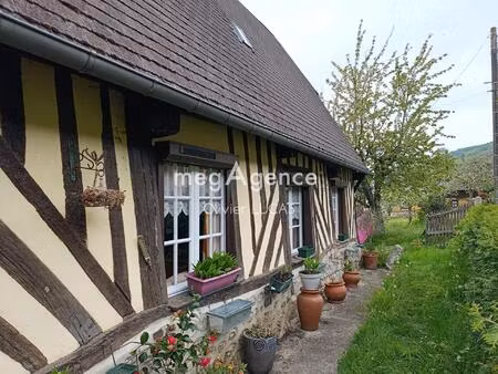 longère viable de plain pied de 125m² au coeur du marais vernier