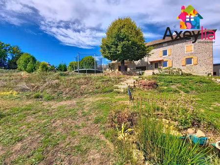 a vendre - proche cours - maison de campagne en pierre avec 4 chambres  terrain avec vue d