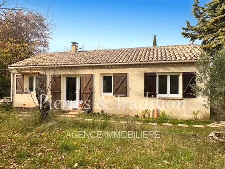 provence  viens  maison de plain pied rénovée avec jardin