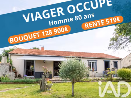 vente maison viager au pellerin (44640) : à vendre viager / 97m² le pellerin