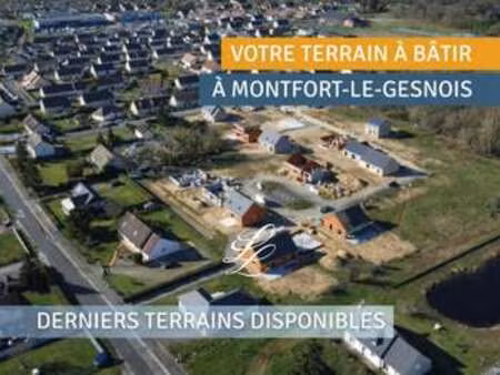 vente terrain à montfort-le-gesnois (72450) : à vendre / 343m² montfort-le-gesnois