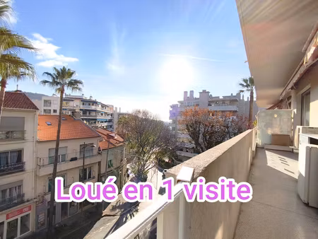 a louer 2 pieces avec terrasse au vieux cannet