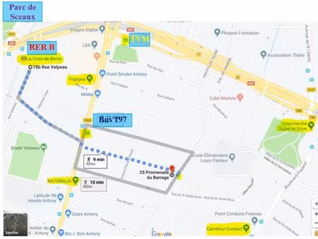 location appartement 1 pièce 12 m² à antony (92160)