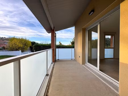 appartement 3 pièces de 62m² + 9m² de balcon + parking ! pompertuzat