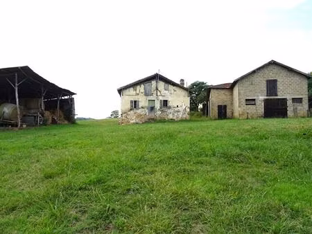 landes 40700 sainte-colombe  corps de ferme avec 21ha 50a de terres