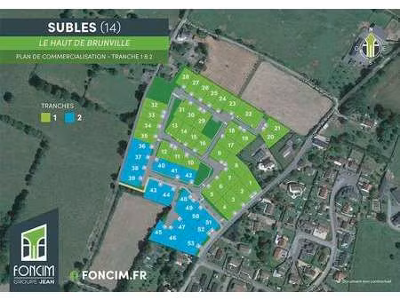 vente terrain à subles (14400) : à vendre / 527m² subles