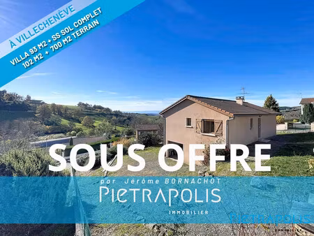 villa plain-pied de 93 m2 à villechenève – 3 chambres  sous-