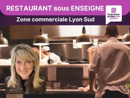 métropole de lyon - restaurant sous enseigne- 250 couverts  parking  terrasse