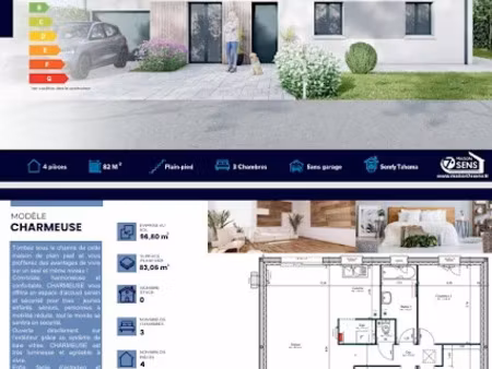 vente maison neuve 4 pièces 82 m² à arpajon (91290)  284 414 €