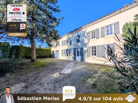 vente maison 9 pièces 264 m² saint-sever-de-saintonge (17800)