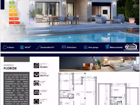 vente maison neuve 4 pièces 102 m² à grisy-suisnes (77166)  426 450 €