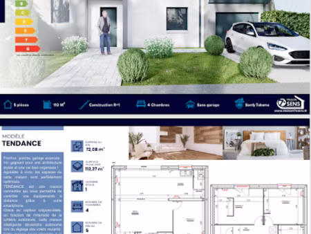 vente maison neuve 5 pièces 110 m² à noiseau (94880)  415 875 €