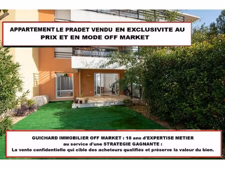 vente appartement 2 pièces 41m2 le pradet 83220 - 248100 € - surface privée