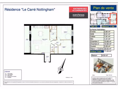 vente appartement à calais (62100)  237 000 €