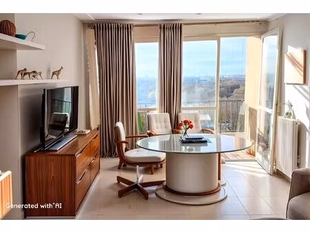 villeneuve-la-garenne  2 pièces avec vue panoramique vente en viager occupé