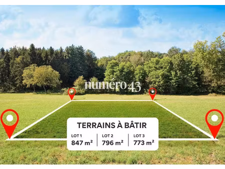 vente terrain à batir à omet (33410)  75 000 €