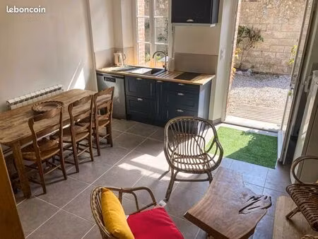 t2 meublé 33m² + parking – centre veules-les-roses