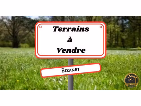 vente terrain à batir à bizanet (11200)  105 900 €