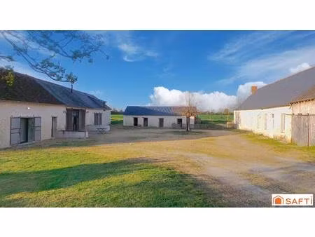 bien rare ancien corps de ferme avec grange restaurée en maison d'habitation et longère